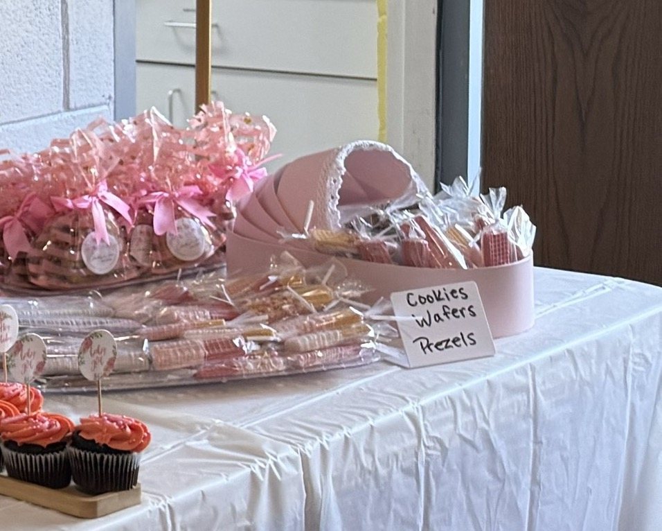 Packaged treats and dessert table details