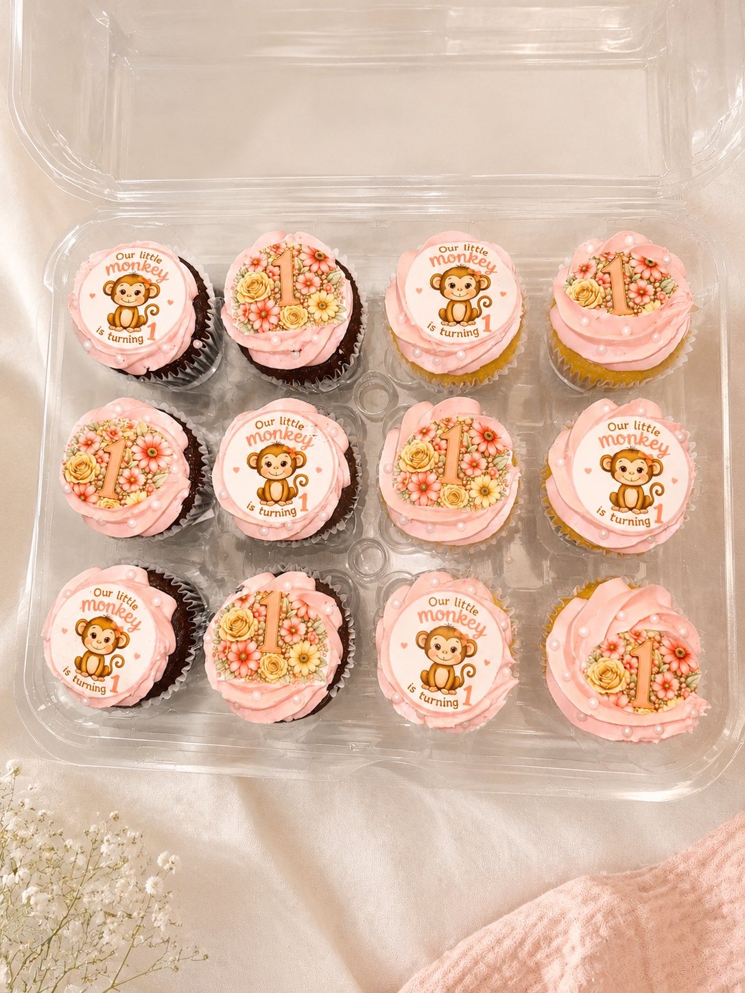 Little monkey custom treat box